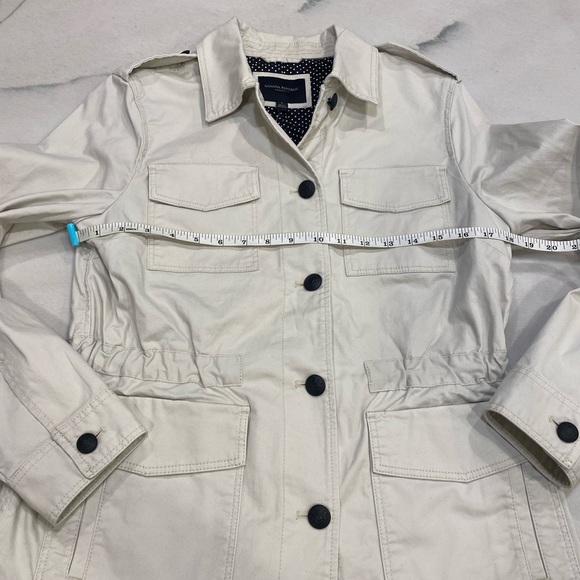 Banana Republic Utility Jacket Size Small Beige Button Up NWT - Picture 4 of 11